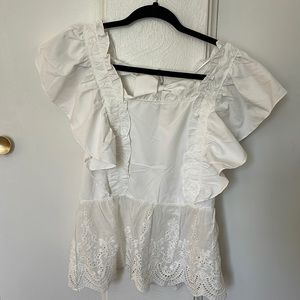 WHITE LACE BLOUSE